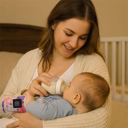 Chauffe biberon portable, manman donne du lait a bébé